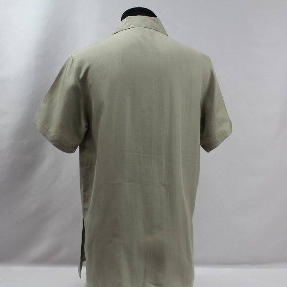 Anna‎ Carson 100% Silk Tunic Sage Size Medium NWT - Picture 3 of 11